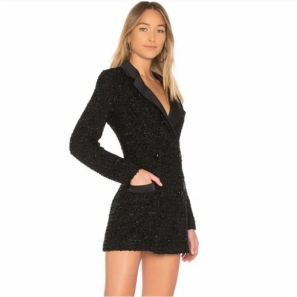 NWOT NBD Jayla black mini dress sz med - Picture 2 of 9